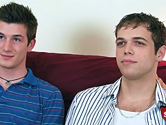 Two straight boys show what they are packing in their underwear.