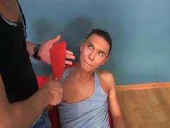 Spanking and cock sucking is this twinks favorite combination