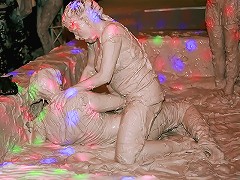 As if watching babes Lexxis and Katy wasnt enough mud splattering messiness, this hardcore muddy wrestli