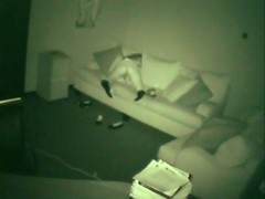 Chick doesnt know a nightvision camera is secretly filming her fingering her pussy in the employee lou