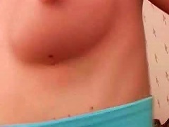 This teen slut will start a fight with her boyfriend just so he will force her top down and expose her fi