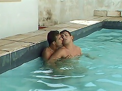 The clip follows interracial lovers Alexandre Senna and Eliezer Rodrigues enjoying an early morning dip in a 