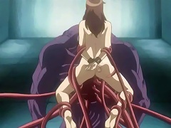 Long tentacles play with this poor hentai babes holes and fuck them good